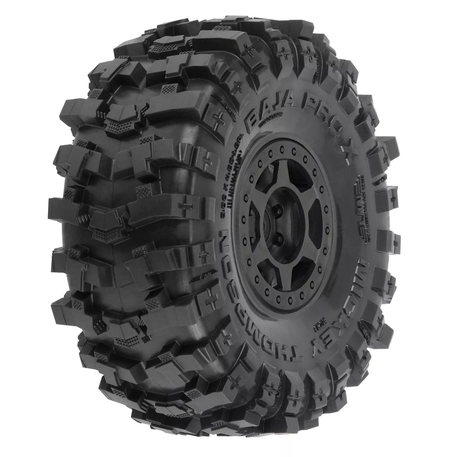1/10 Mickey Thompson Baja Pro X G8 F/R 1.9" MTD 12mm Blk Holcomb (2) - PRO1021310