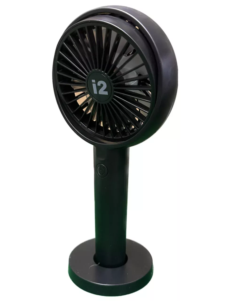 3-Speed Rechargable Fan with Tilt Head - Black