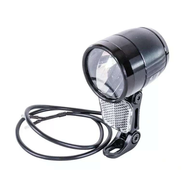 300lm LED bicycle front light for e-bikes with 6V-48V batteries