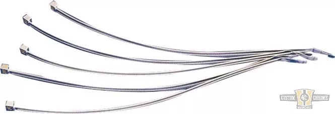 300mm Chrome Cable Ties For Harley-Davidson
