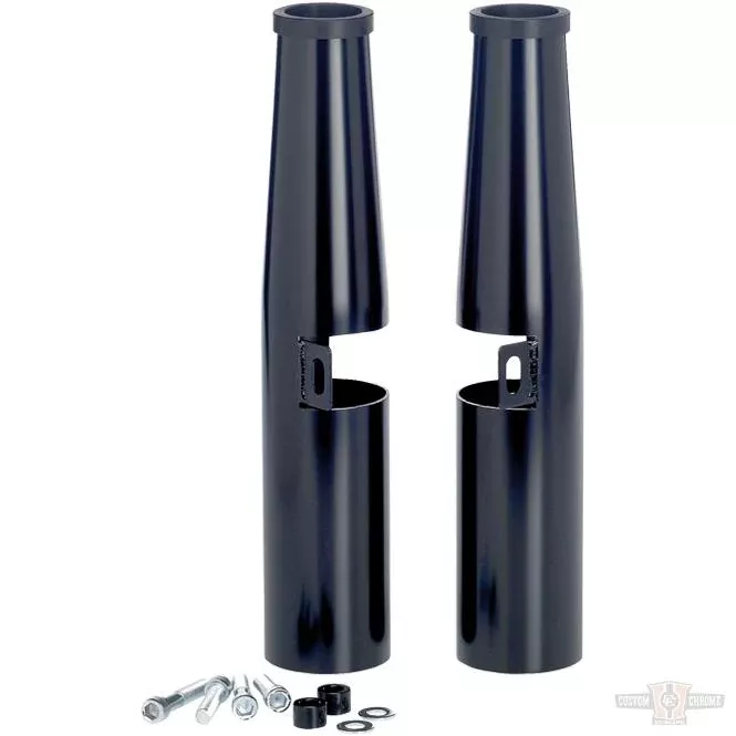 39mm Fork Shrouds Black For Harley-Davidson