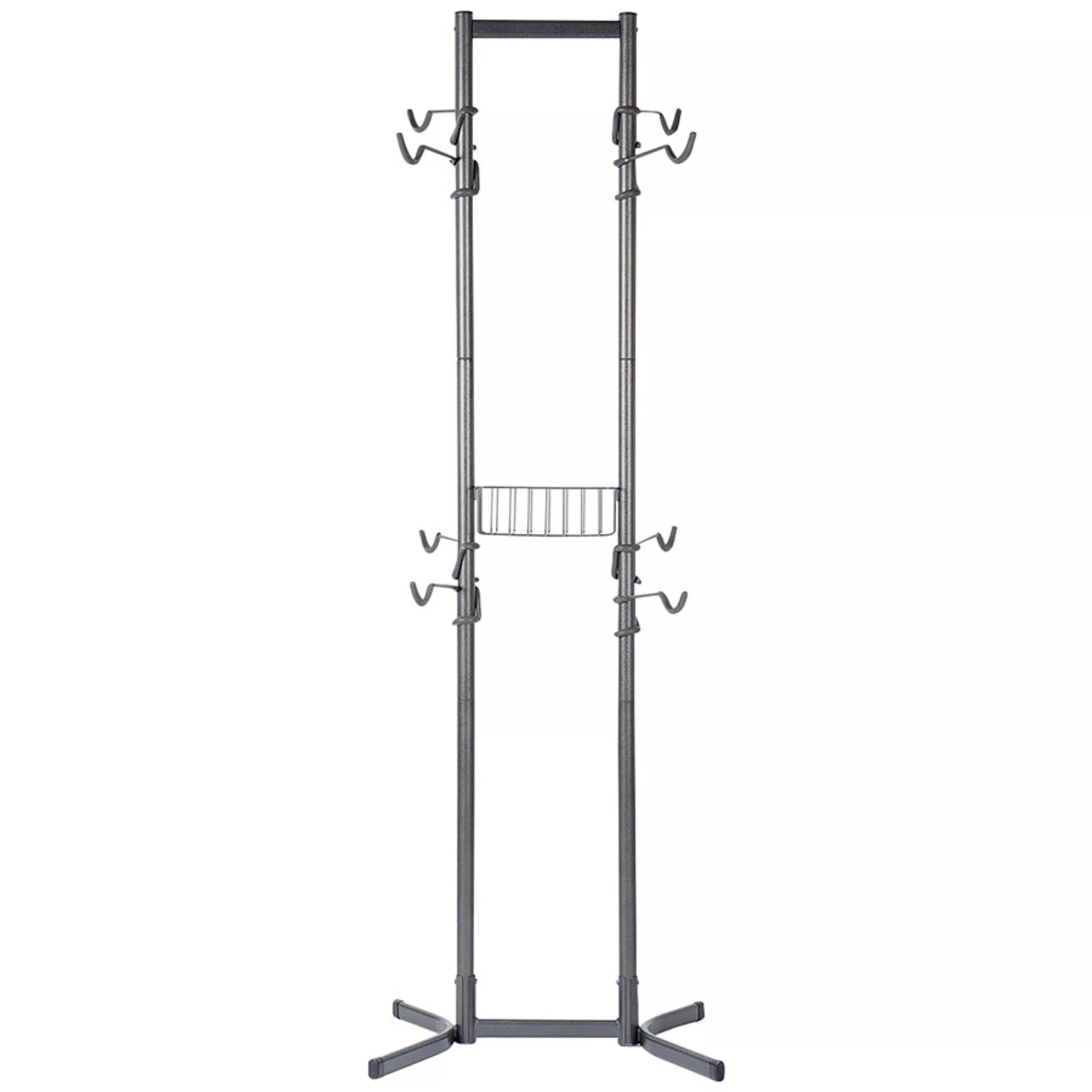 4-Bike Free Standing Rack With Basket