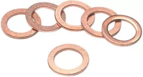6 Washers Banjo Bolt Brake 10mm For Harley-Davidson 41732-04