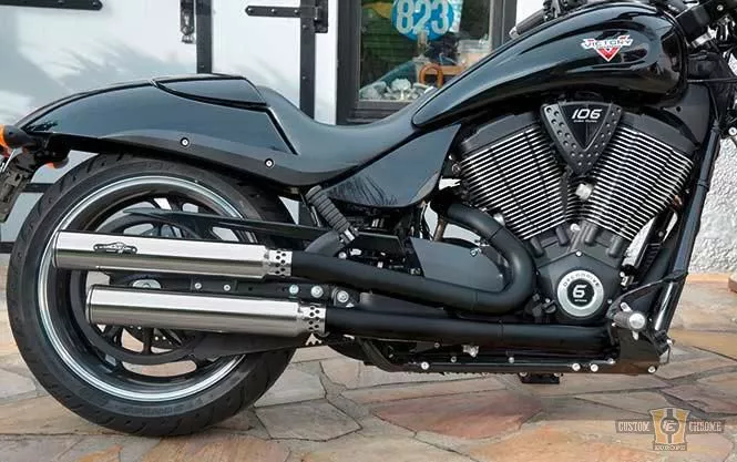 Agujero Slip-On Silenciador Para Harley-Davidson