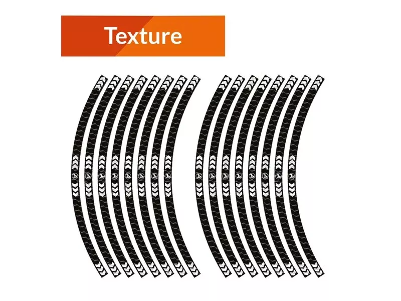 ALGIS ARROWS black texture rim protector stickers