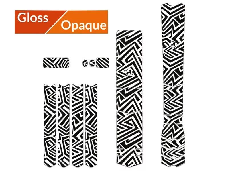ALGIS gloss XL LINES black protective frame sticker kit