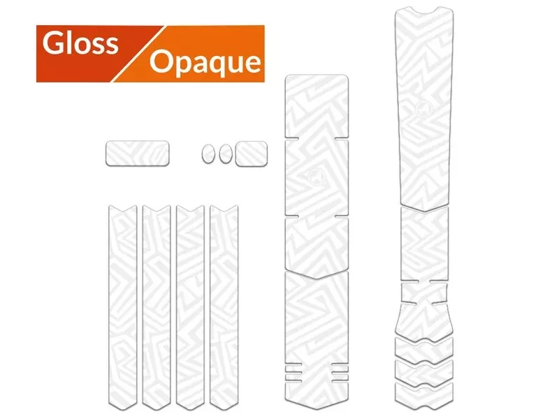 ALGIS gloss XL LINES white protective frame sticker kit