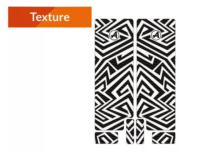 ALGIS LINES texture black fork protector sticker kit