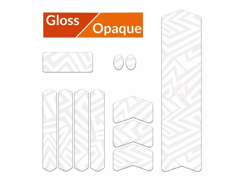 ALGIS matte M LINES white protective frame sticker kit