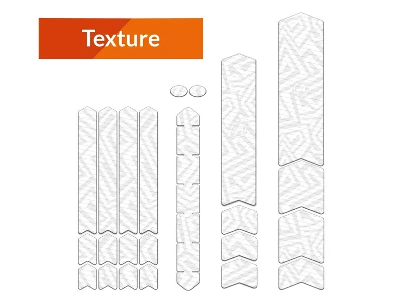 ALGIS texture L LINES white protective frame sticker kit