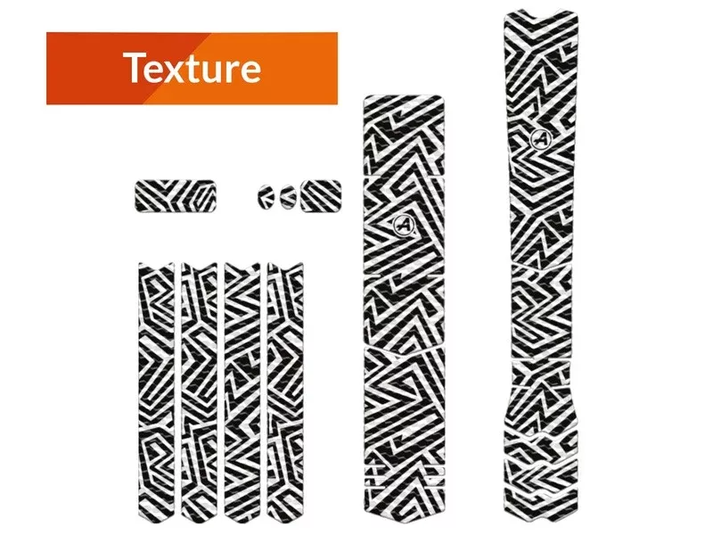 ALGIS texture XL LINE black protective frame sticker kit