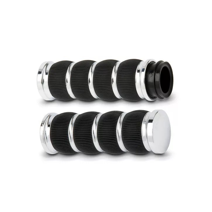 Arlen Ness Ring Leader Grips Chrome