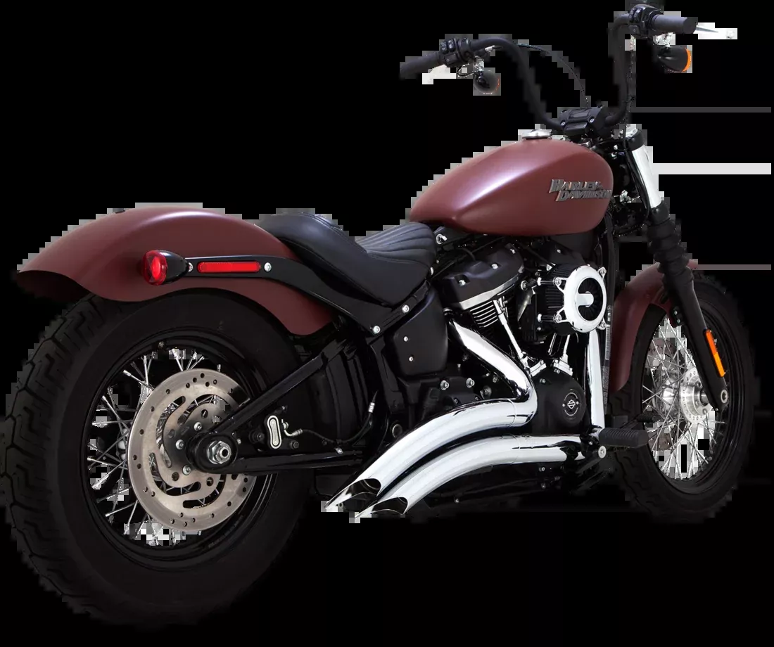 Big Radius Chrome Exhaust System for Harley Davidson