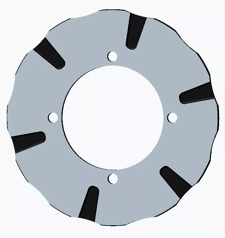 BRAKING Batfly Oversized Rotor Pol BY9018 - High-Performance Channeled Brake Disc