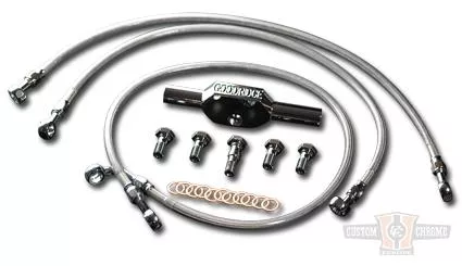 C/CS/S FRTBRAKELINE KIT +4 For Harley-Davidson