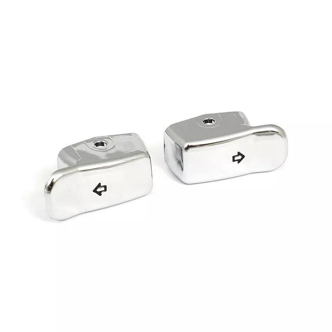 Chrome Turn Signal Button Extensions for Harley-Davidson