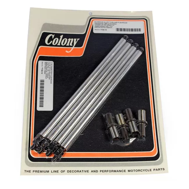 Colony Aluminum Adj. Solid Pushrod Conversion Kit. Shovel