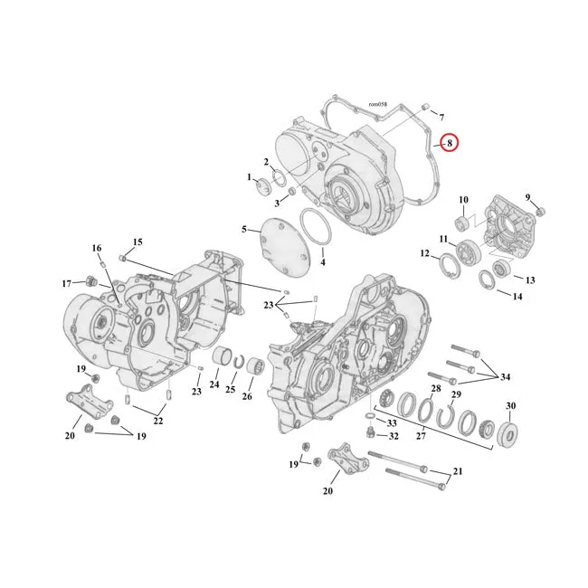 Cometic Gasket, Primary Cover (AFM) For Harley Davidson