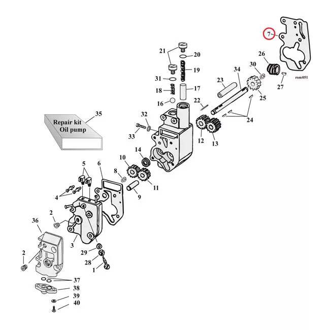 Cometic Gaskets, Oil Pump Body To Case For Harley Davidson