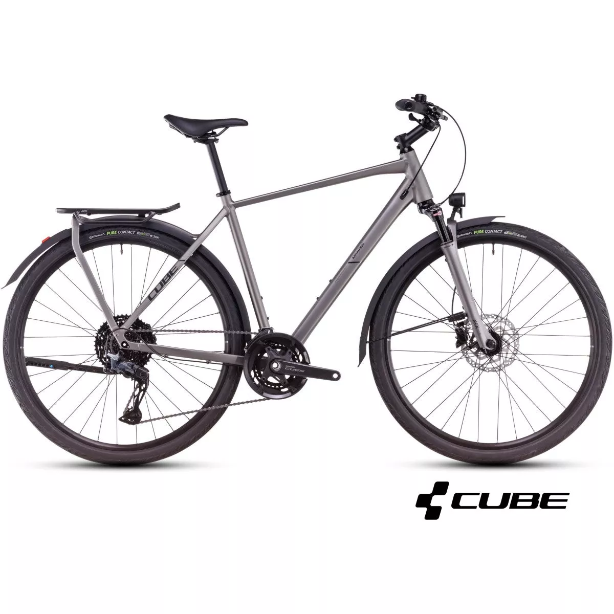 CUBE KATHMANDU EXC 28 trekking bike - greynblack