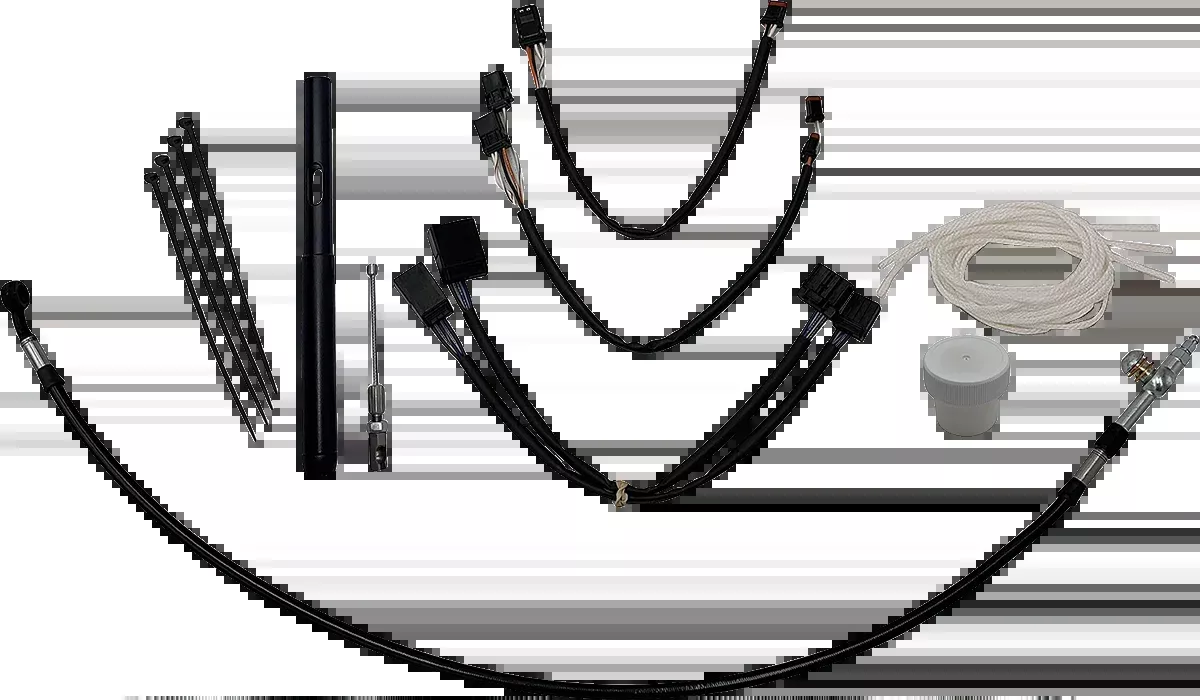 EZ Install Kits Black Braided For Harley Davidson