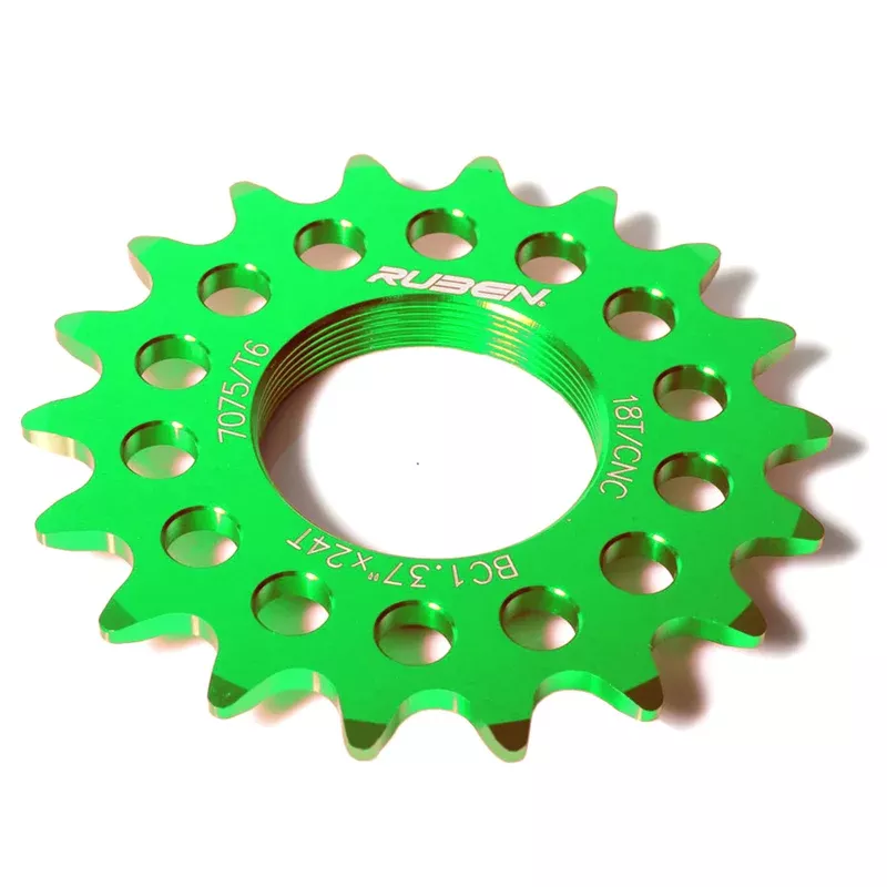 Fixed sprocket fixie 16 teeth green color