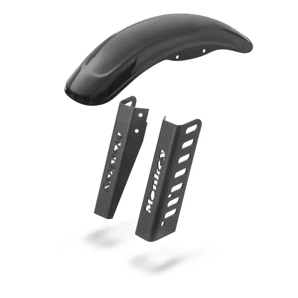 Front Street Fender and Fork Guards Black for Honda Monkey 125 19-23