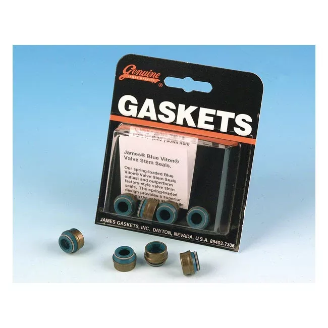 James, Valve Guide Seal Kit. Viton. 4-Pack for Harley-Davidson