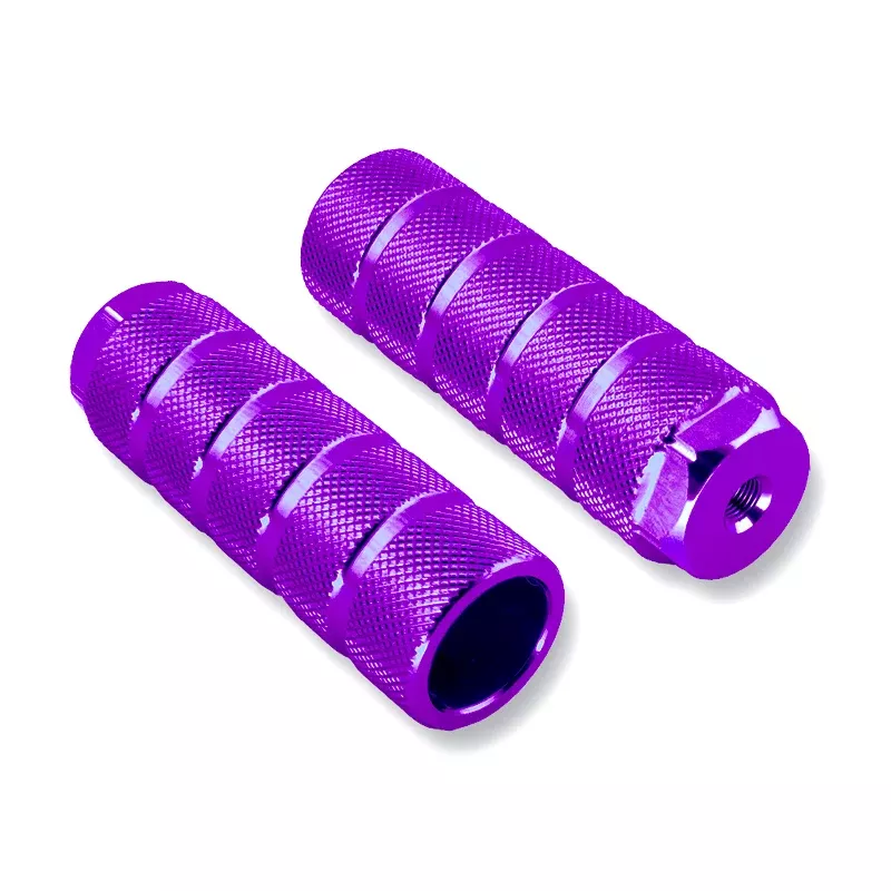 M14 bicycle footrest set. Purple