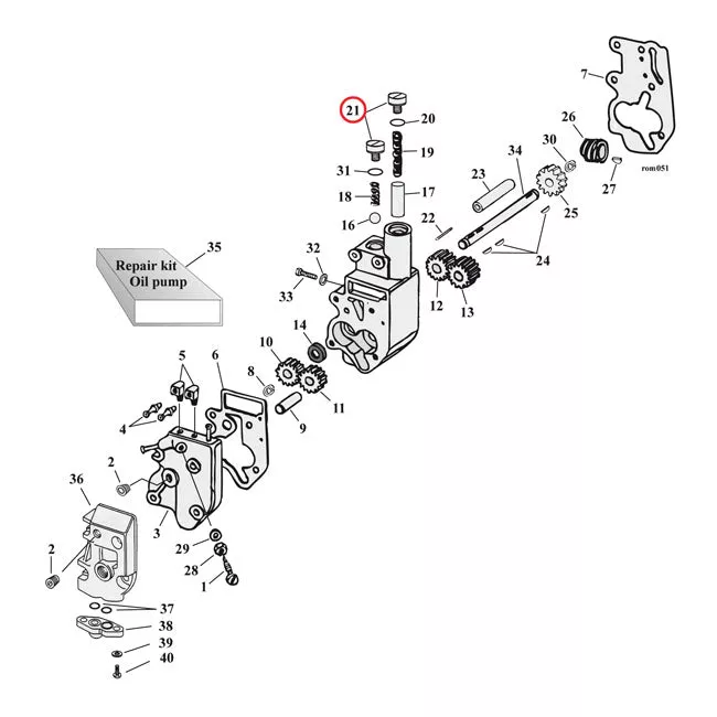 Oil Pump & Crankcase Plug Set, Allen For Harley Davidson