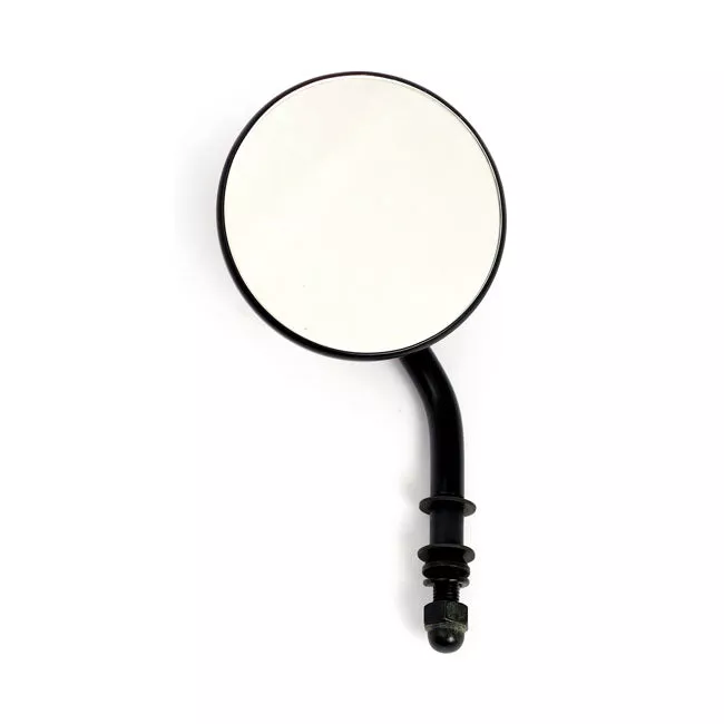Rearview Mirror For Harley-Davidson 3" Round Mirror Short Stem Black