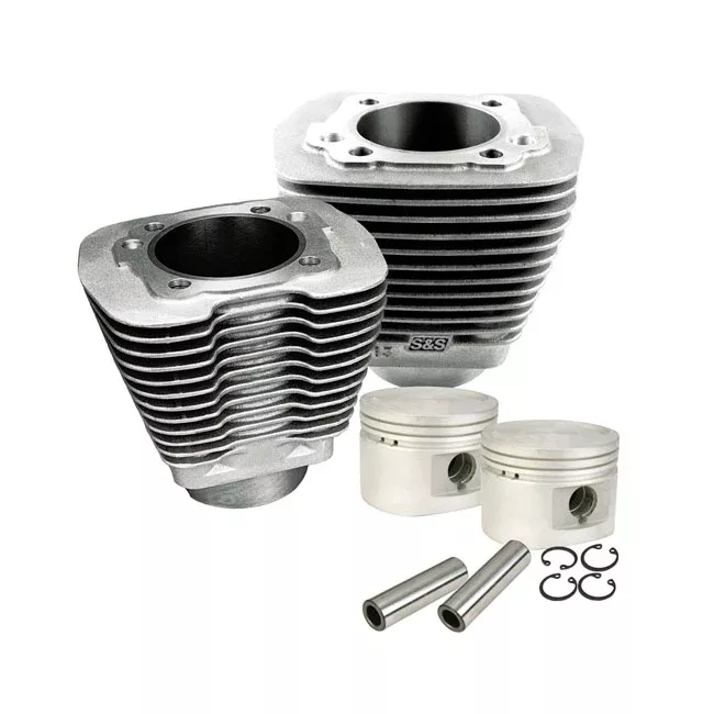 S&S 80"/1340cc Cylinder & Piston Kit. Black For Harley Davidson