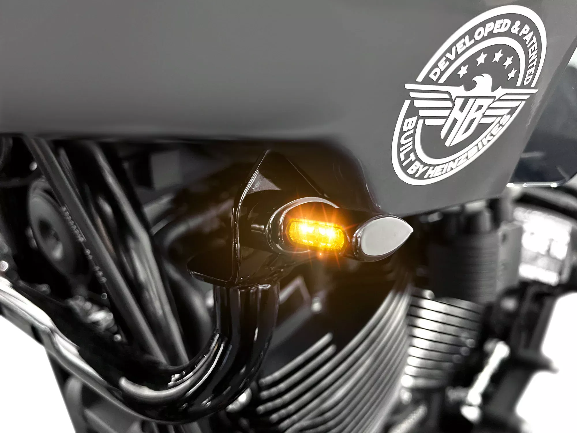 ST Micro Turn Signals with Maximum Indicator Width 38mm for Harley Davidson