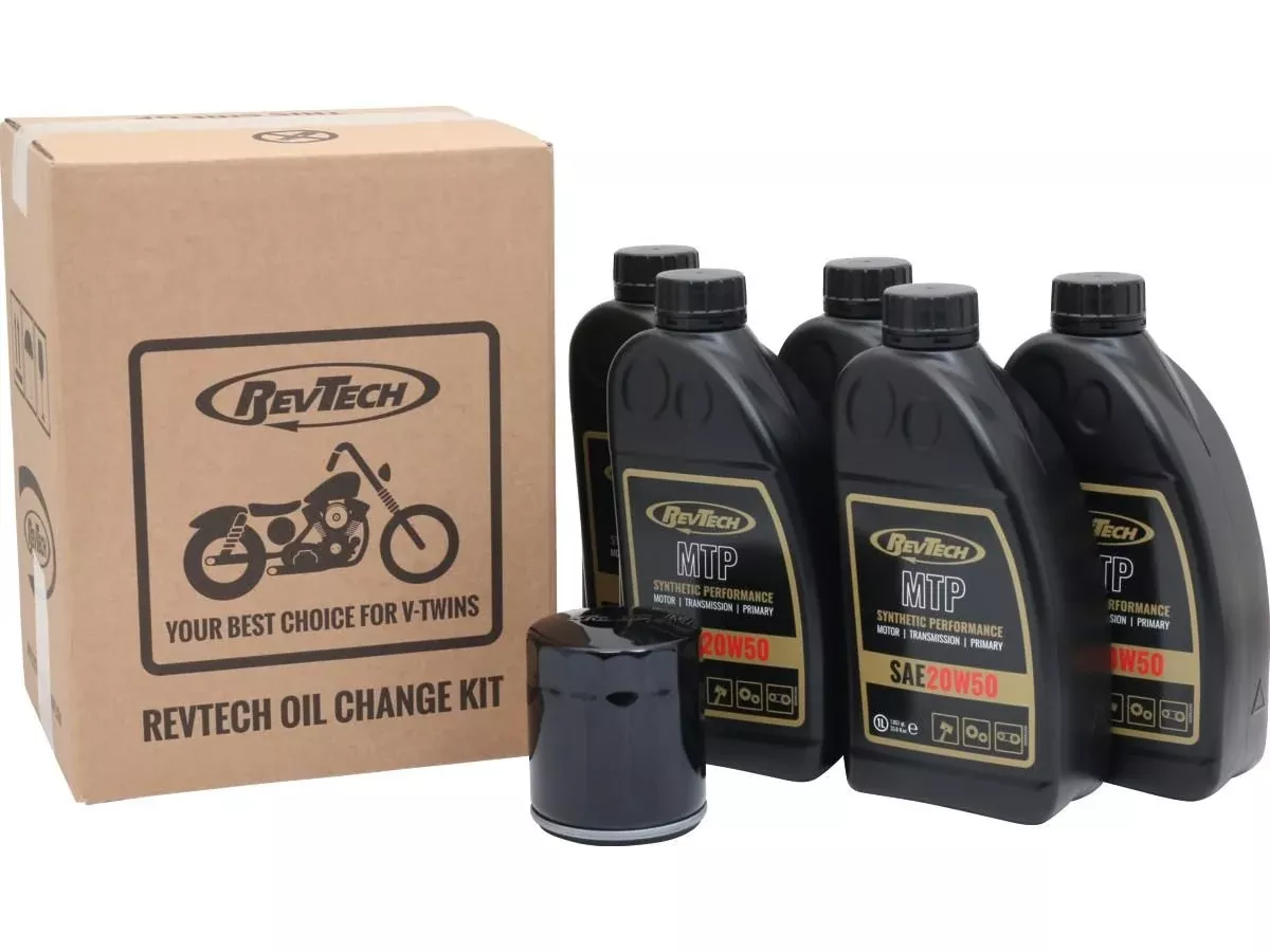 Synthetic Oil Change Kit for Harley-Davidson RevTech 20W50