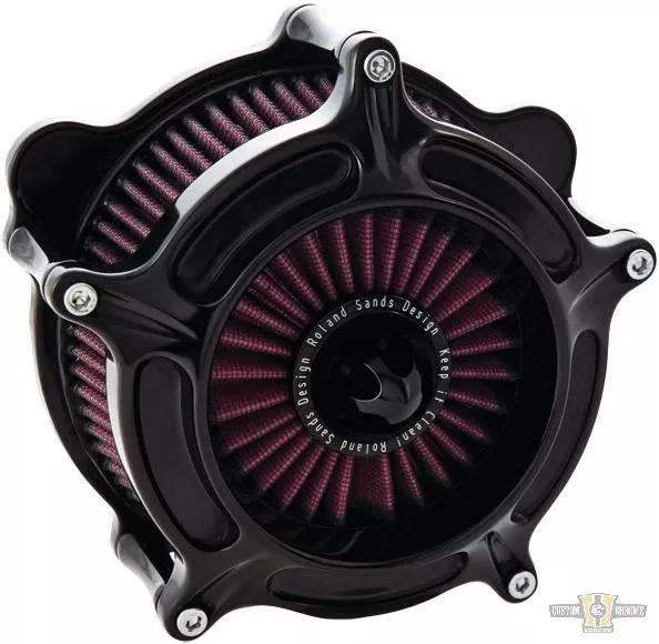 Turbine Air Cleaner Kit, Black for Harley-Davidson
