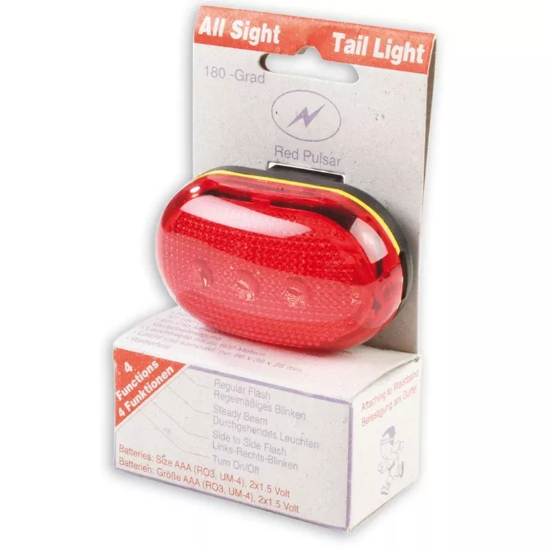 V BIKE LED rear light + bicycle reflector 3 functions