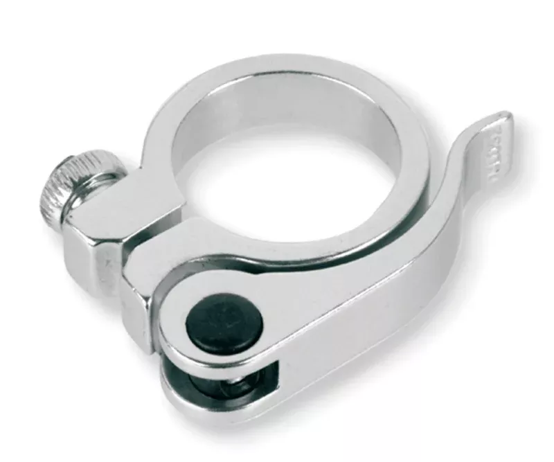 V-BIKE Quick Release Bicycle Seatpost Clamp - Ø34.9mm White