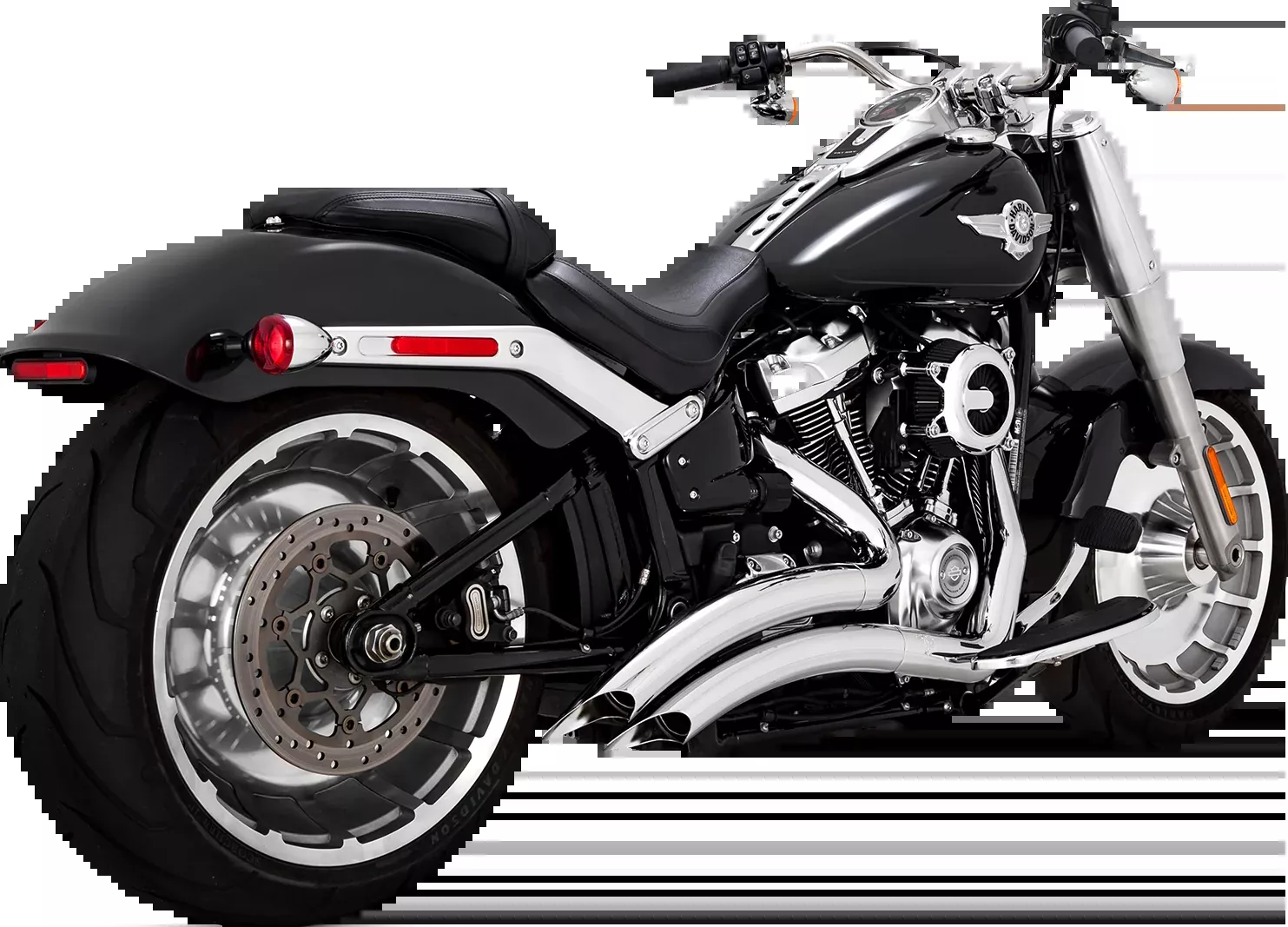 Vance & Hines Big Radius Chrome Exhaust for Harley Davidson Softail M8