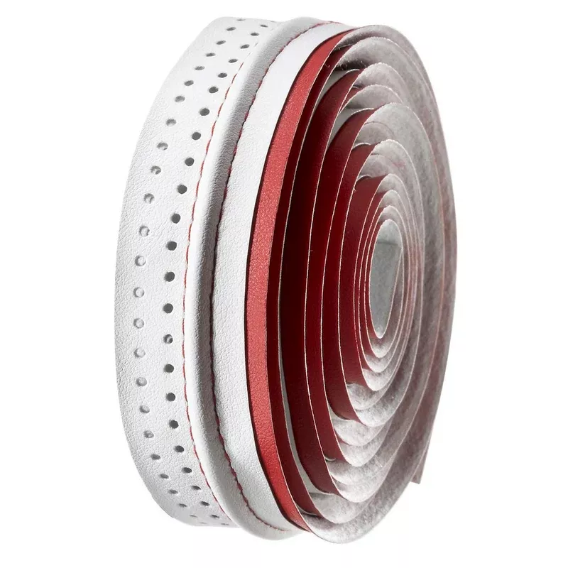 VELO perforated microfiber road handlebar tape, red/white