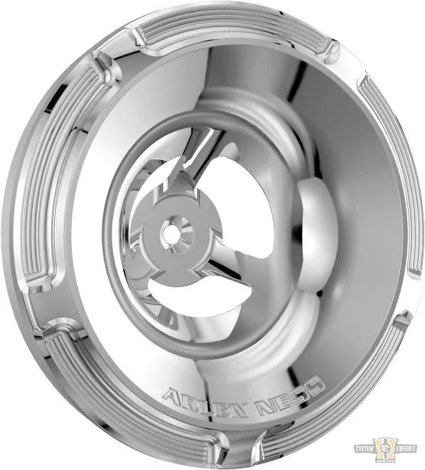 Velocity Beveled Air Cleaner Cover Chrome For Harley-Davidson