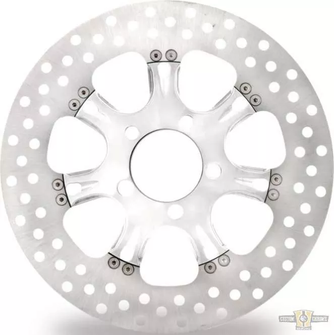 Virtue Brake Rotor Chrome 11.5" Front For Harley-Davidson